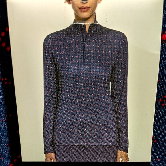 NWT Ladies CALLAWAY LS 1/4 Zip Golf Shirt XL Opti Dri 50 UPF - Picture 7 of 9